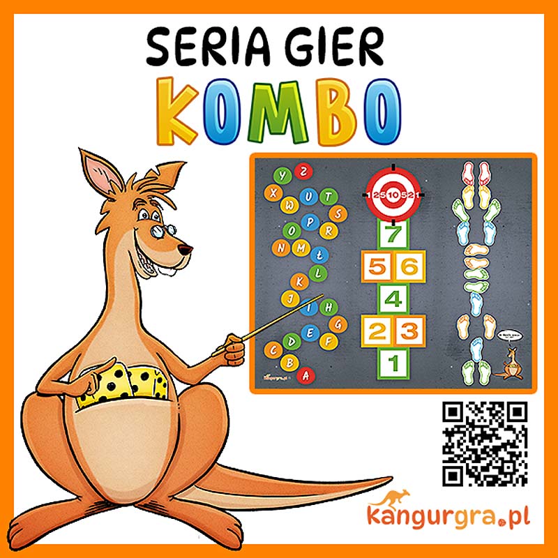 ilustracja komiksowa - edukacyjna seria gier KOMBO GRY od KangurGra.pl