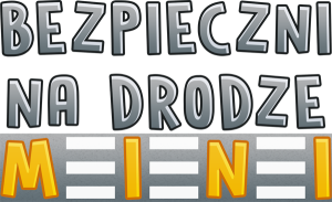 znak graficzny logo gry BEZPIECZNI NA DRODZE – logotyp od KangurGra.pl