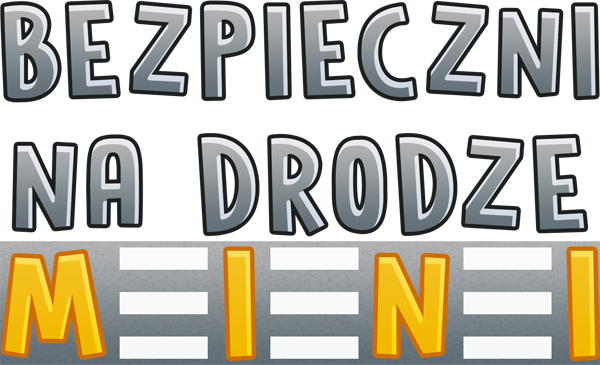 znak graficzny logo gry BEZPIECZNI NA DRODZE – logotyp od KangurGra.pl