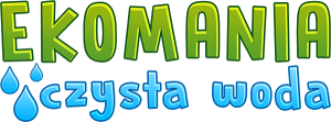 znak graficzny logo gry EKOMANIA czysta woda – logotyp od KangurGra.pl
