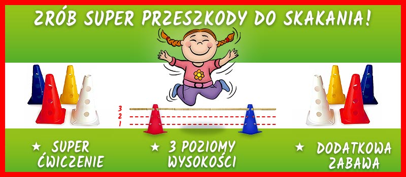 Super zestaw eko przeszkód 3D do skakania! grafika promocyjna do edukacyjnych gier XXL dla dzieci do nauki, zabawy, skakania i ćwiczenia od KangurGra.pl