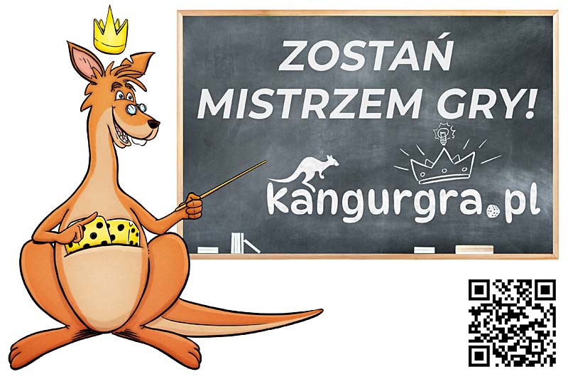 grafika komiksowa Kangurgra.pl - Zostań Mistrzem Gry