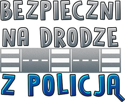 znak graficzny logo gry BEZPIECZNI NA DRODZE Z POLICJĄ – logotyp od KangurGra.pl