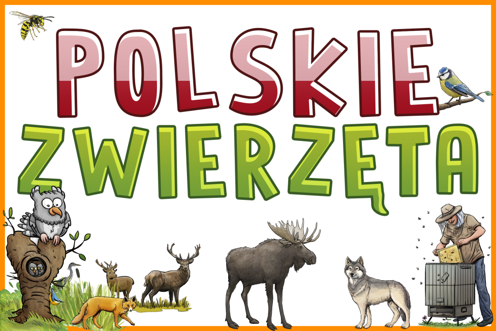 seria edukacyjnych gier dla dzieci - POLSKIE ZWIERZĘTA - od KangurGra.pl