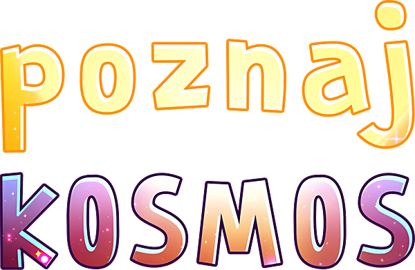 znak graficzny logo gry POZNAJ KOSMOS – logotyp od KangurGra.pl