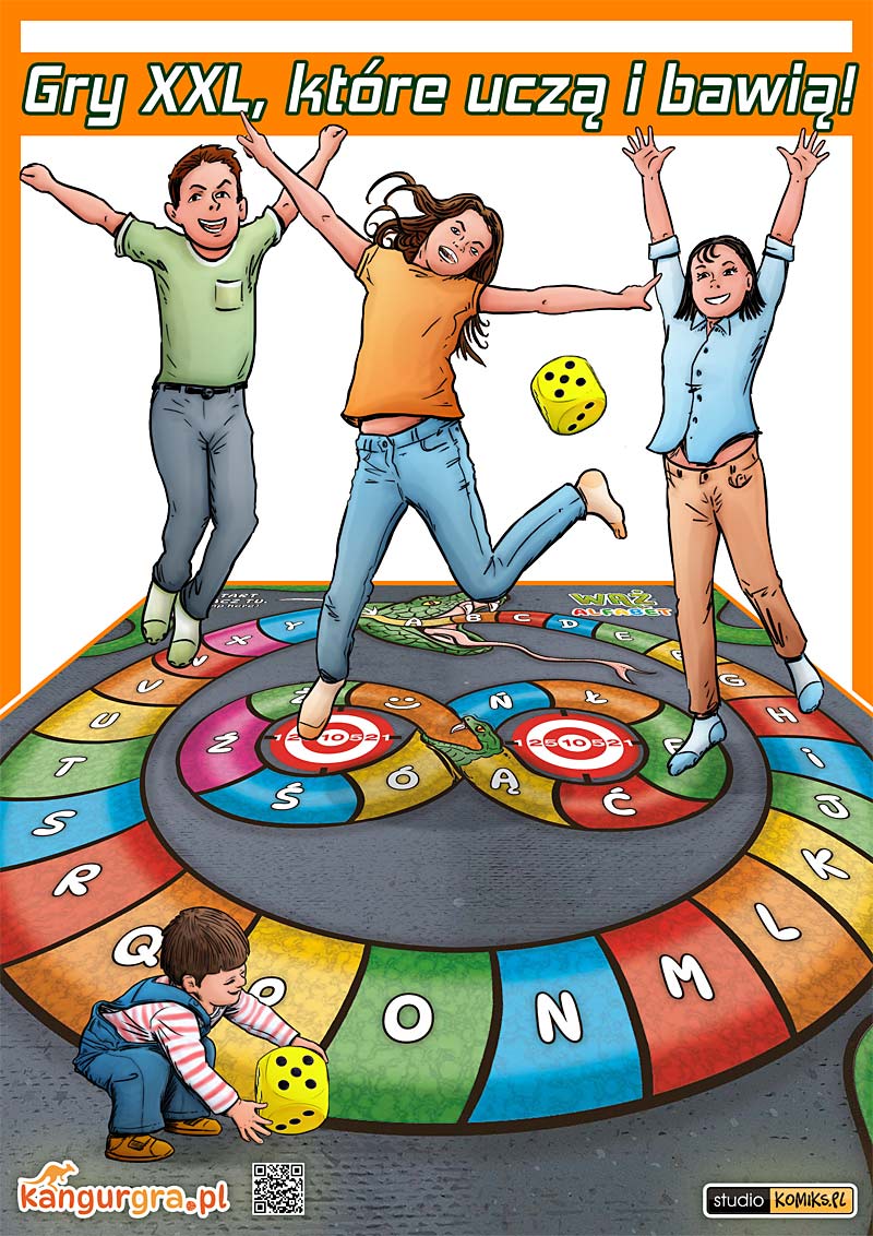 gra dla dzieci WĄŻ alfabet do skakania, nauki i zabawy, podłogowy, korytarzowy alfabet - mata edukacyjna