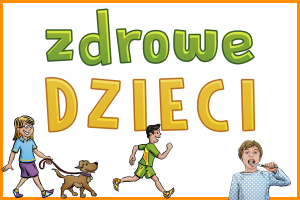 ilustracja komiksowa - edukacyjna seria gier zdrowe DZIECI od KangurGra.pl