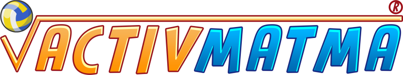 znak graficzny logo gry ACTIVMATMA siatkówka – logotyp od KangurGra.pl
