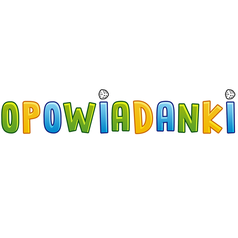 znak graficzny logo gry kreatywnej w OPOWIADANKI od KangurGra.pl
