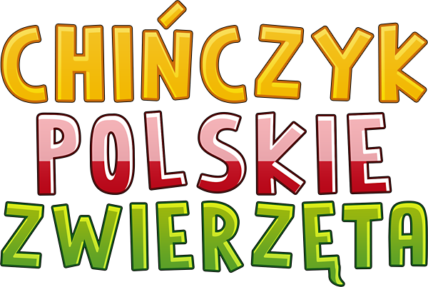 znak graficzny logo gry CHIŃCZYK POLSKIE ZWIERZĘTA – logotyp od KangurGra.pl