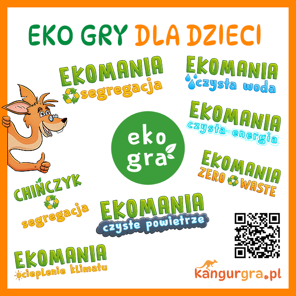 grafika, ilustracja komiksowa - eko gry planszowe dla dzieci do kształtowania postawy ekologicznej - od KangurGra.pl